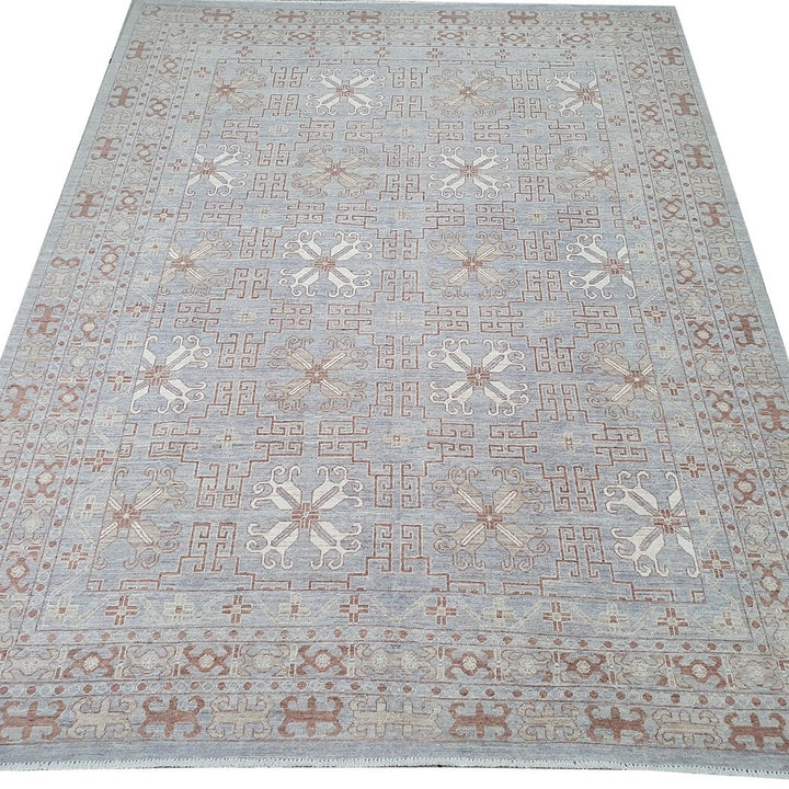 Khotan Samarkand rug 11.5 x 8.9 ft wool hand-knotted