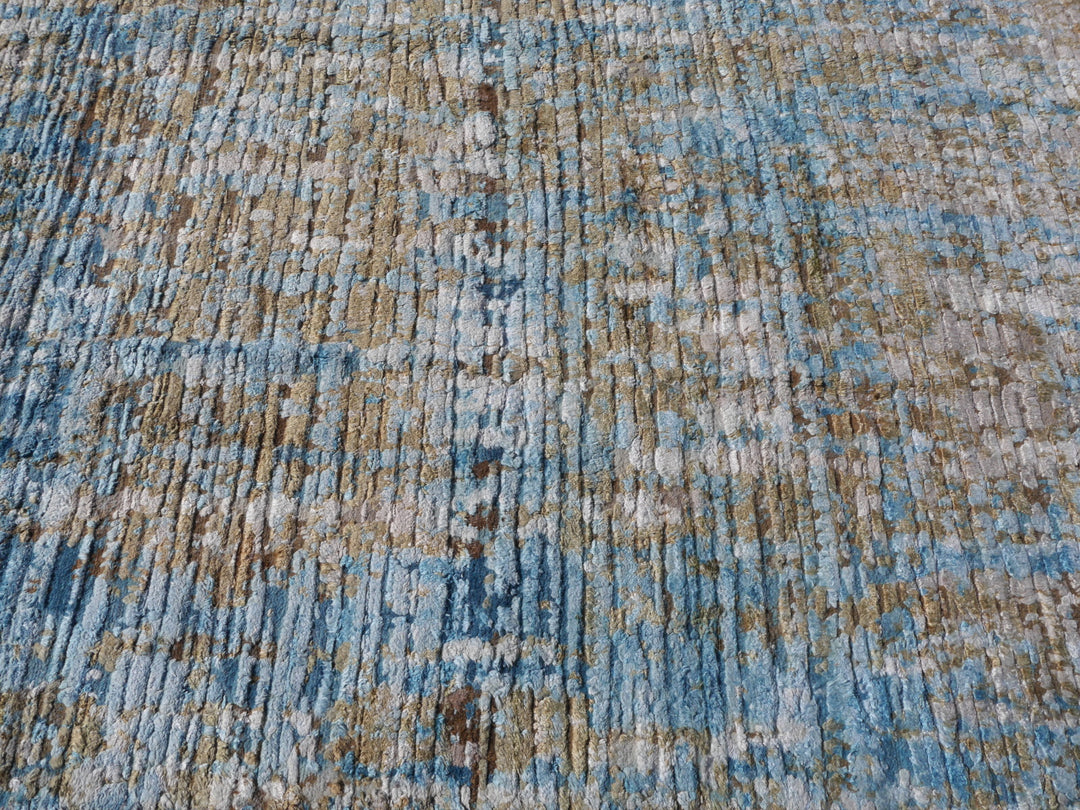 15512 Modern Designer Rug Ocean Silk hand knotted