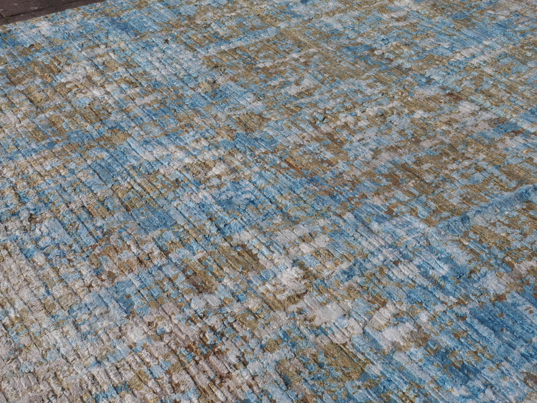 15512 Modern Designer Rug Ocean Silk hand knotted