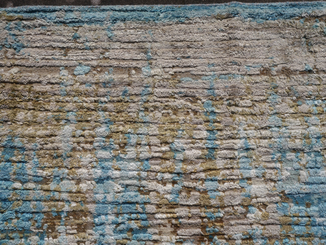 15512 Modern Designer Rug Ocean Silk hand knotted