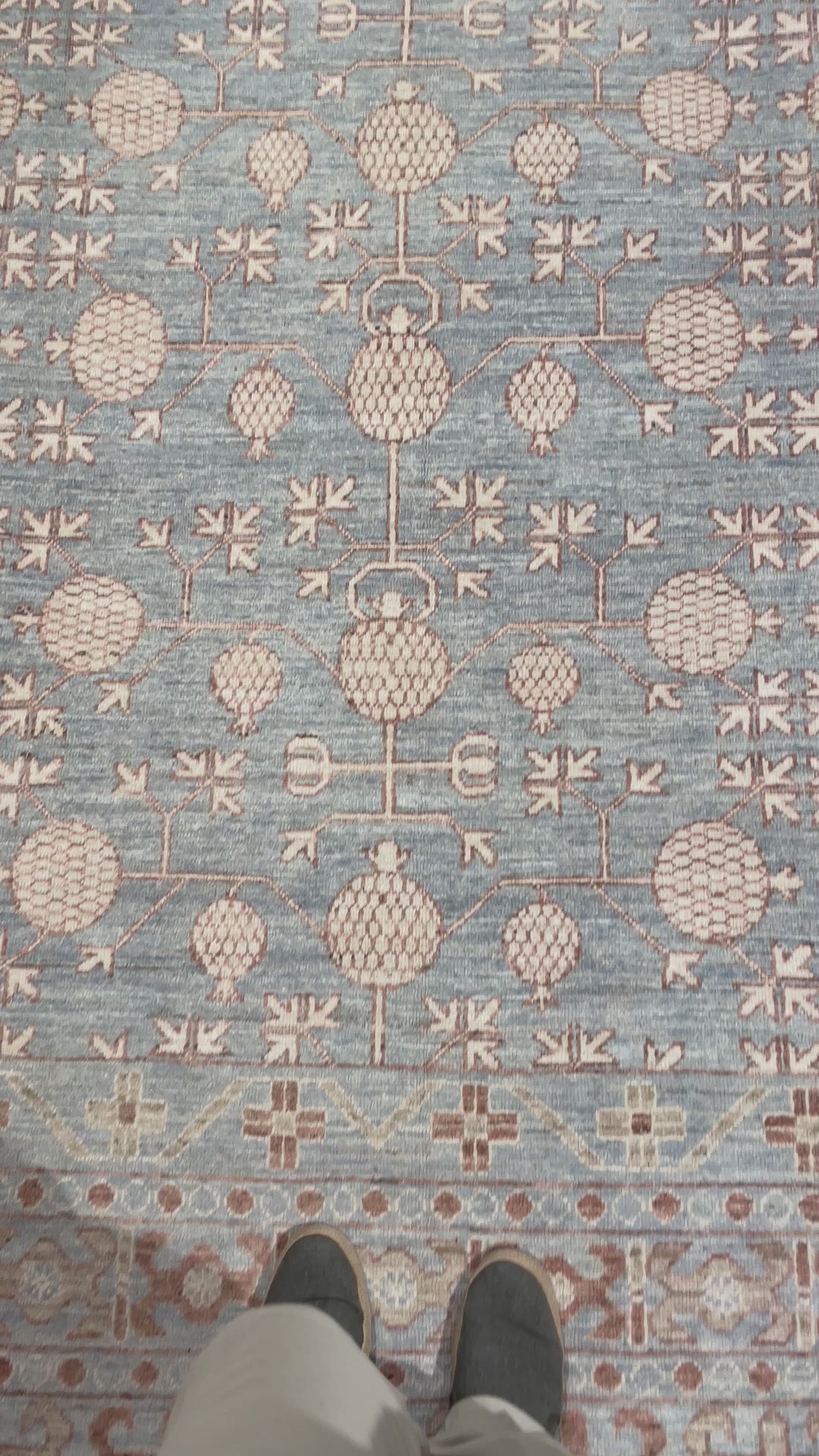 16400 Khotan Samarkand rug 11.3 x 9.0 ft grey beige