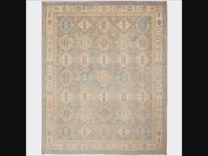 Kazak Rug 8x10 ft Hand-Knotted Carpet from Afghanistan Kazak Tapis Teppich 250x300 cm 12469837