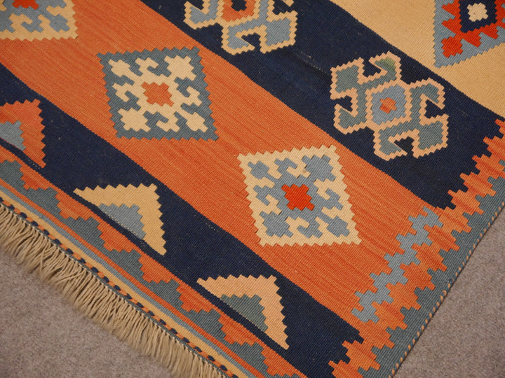 qashqai kilim rug 7 x 5 ft 13177