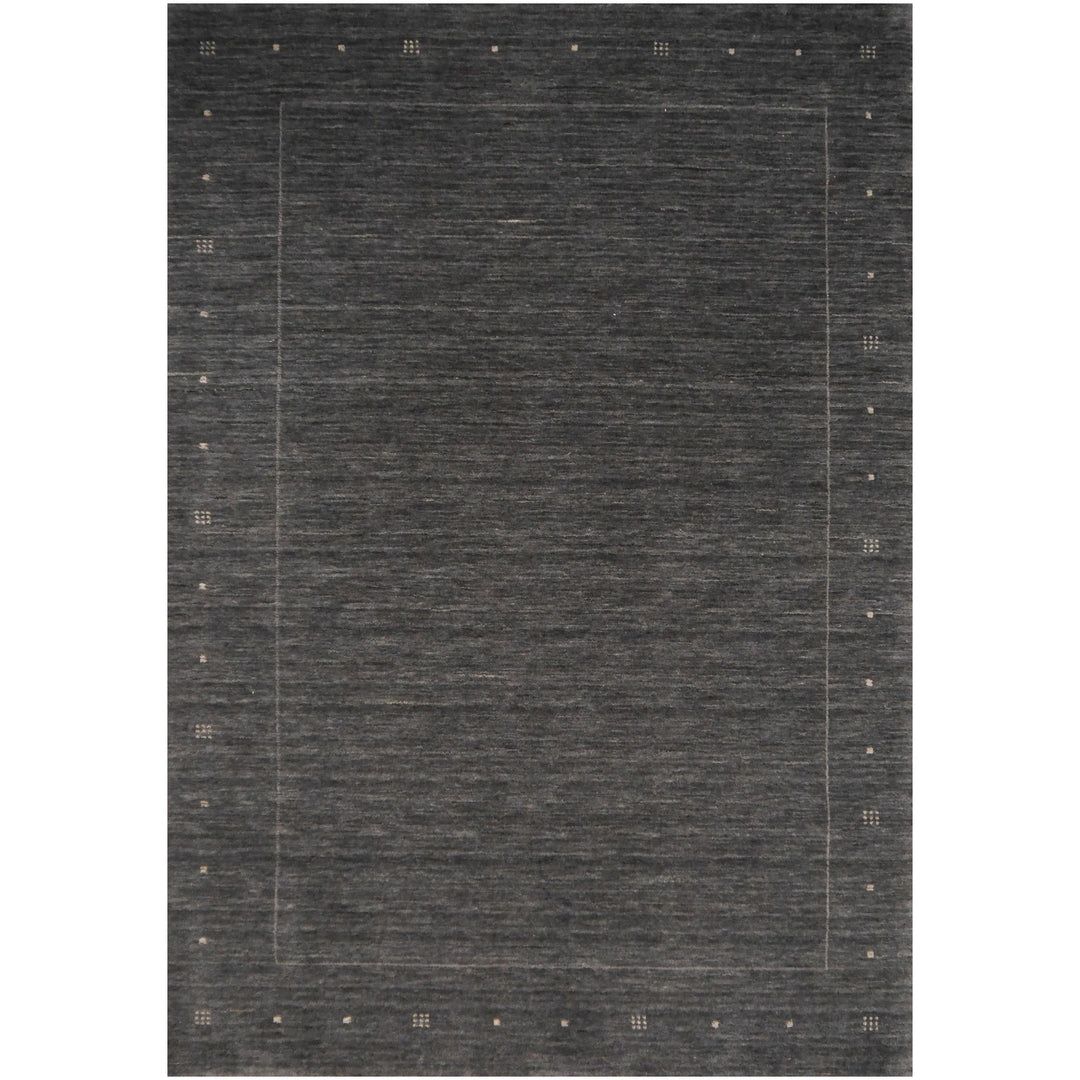 Loribaft Loom 4 x 6 ft Modern Designer Rug charcoal
