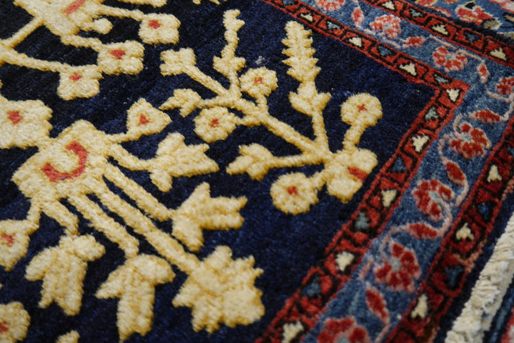 Jozan Souf Antique rug - collectors item 2.5 x 2 ft for sale