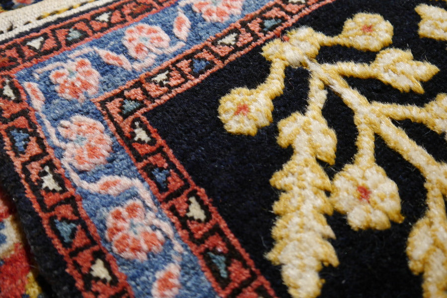 Jozan Souf Antique rug - collectors item 2.5 x 2 ft for sale