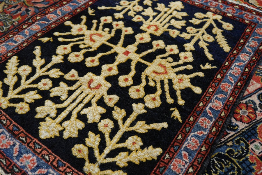 Jozan Souf Antique rug - collectors item 2.5 x 2 ft for sale