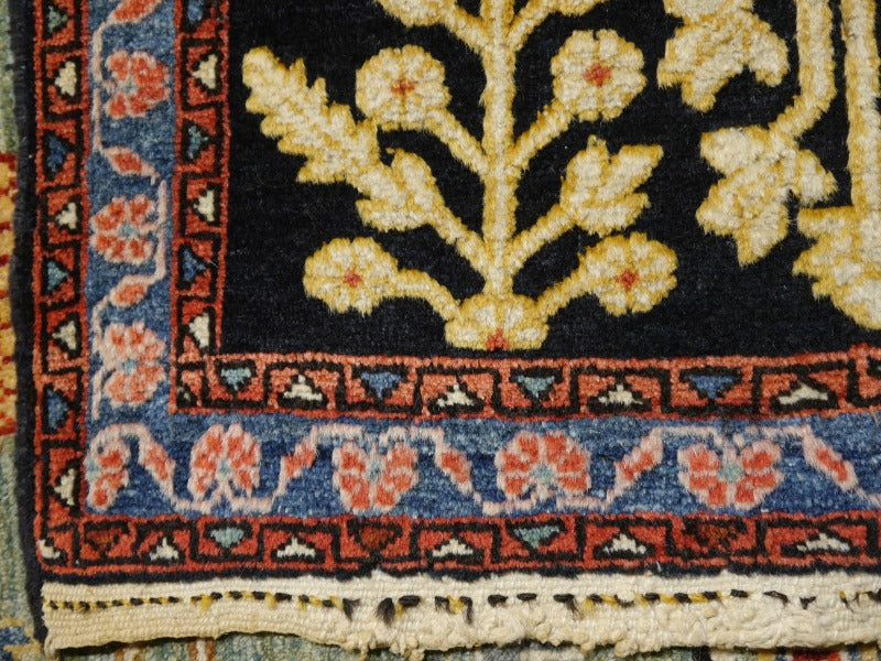 Jozan Souf Antique rug - collectors item 2.5 x 2 ft for sale