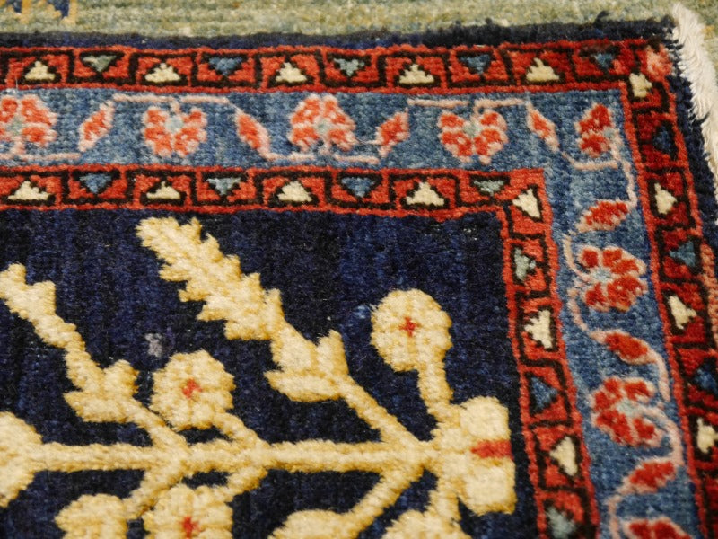 Jozan Souf Antique rug - collectors item 2.5 x 2 ft for sale