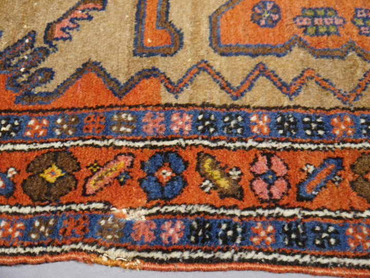 Tapis vintage usé à la perfection 6 x 4 pi 15373