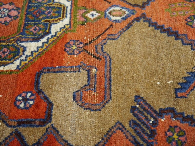 Tapis vintage usé à la perfection 6 x 4 pi 15373