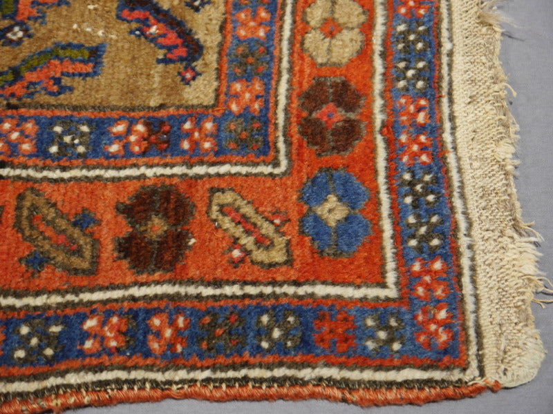 Tapis vintage usé à la perfection 6 x 4 pi 15373