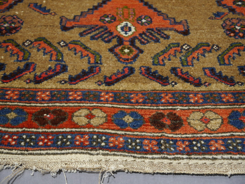Tapis vintage usé à la perfection 6 x 4 pi 15373