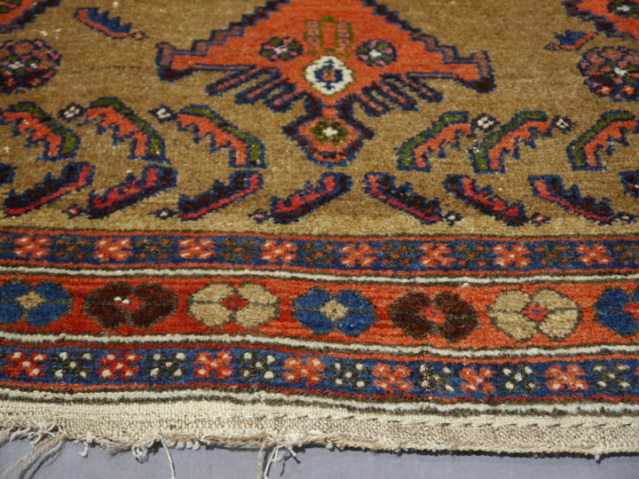 Tapis vintage usé à la perfection 6 x 4 pi 15373