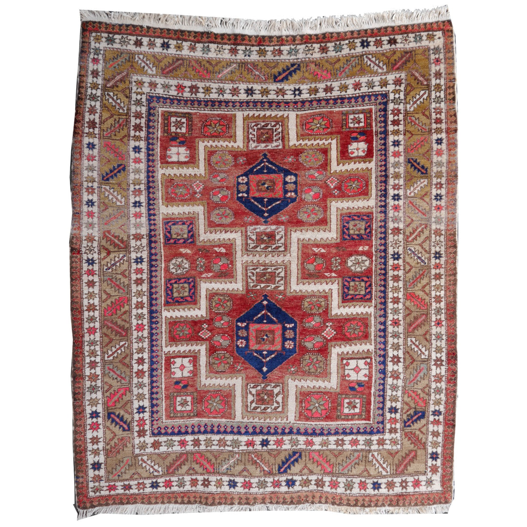 Heriz Vintage Rug hand knotted wool