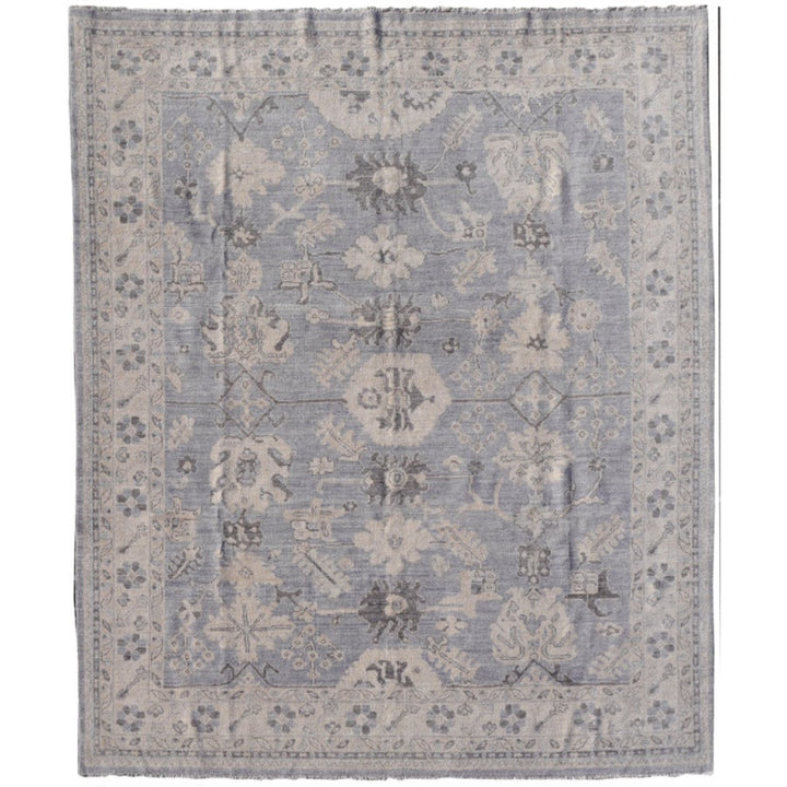 Khotan Teppich Ziegler 250x300 Grau Beige Blau Wolle 300 x 250 cm für Wohnzimmer, Esszimmer, Schlafzimmer. Djoharian Collection 15533.