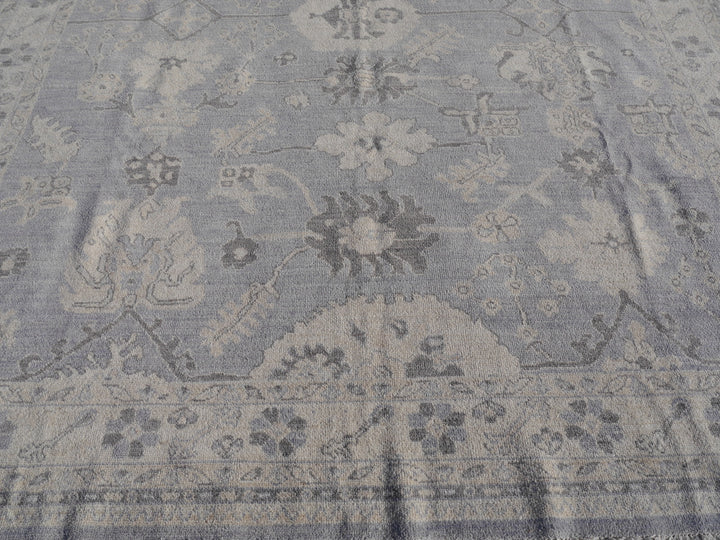 Khotan Teppich Ziegler 250x300 Grau Beige Blau Wolle 300 x 250 cm für Wohnzimmer, Esszimmer, Schlafzimmer. Djoharian Collection 15533.