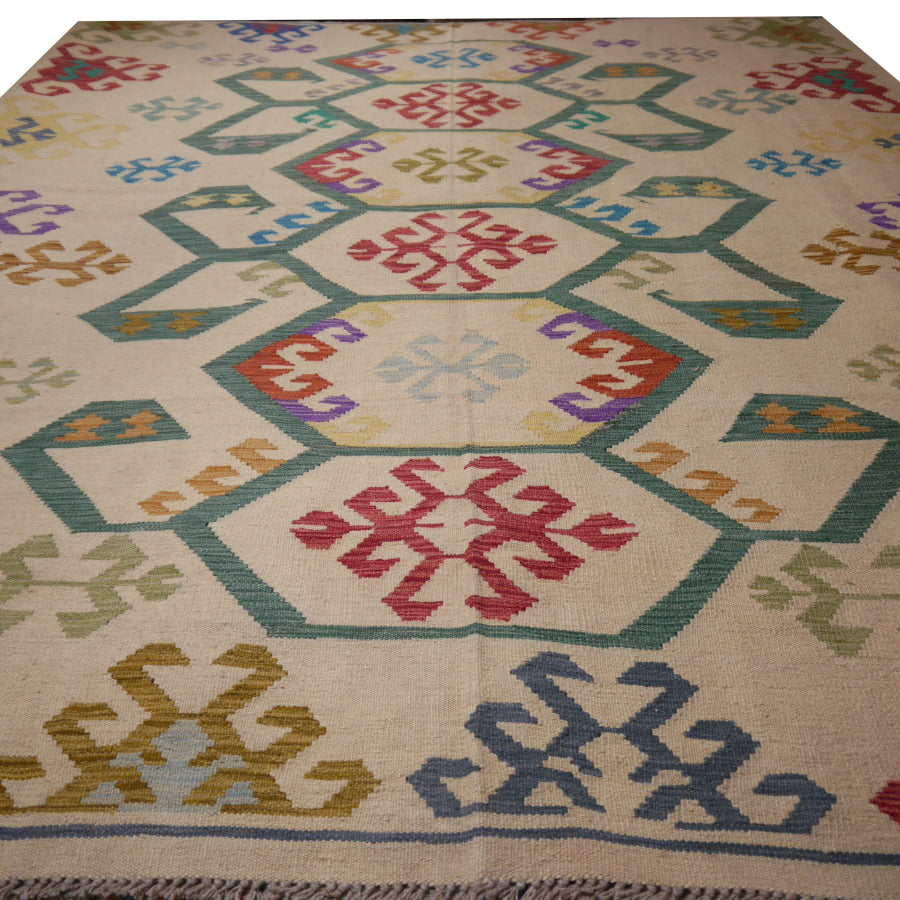 Kilim Rug 8 x 11 ft Arijana hand woven