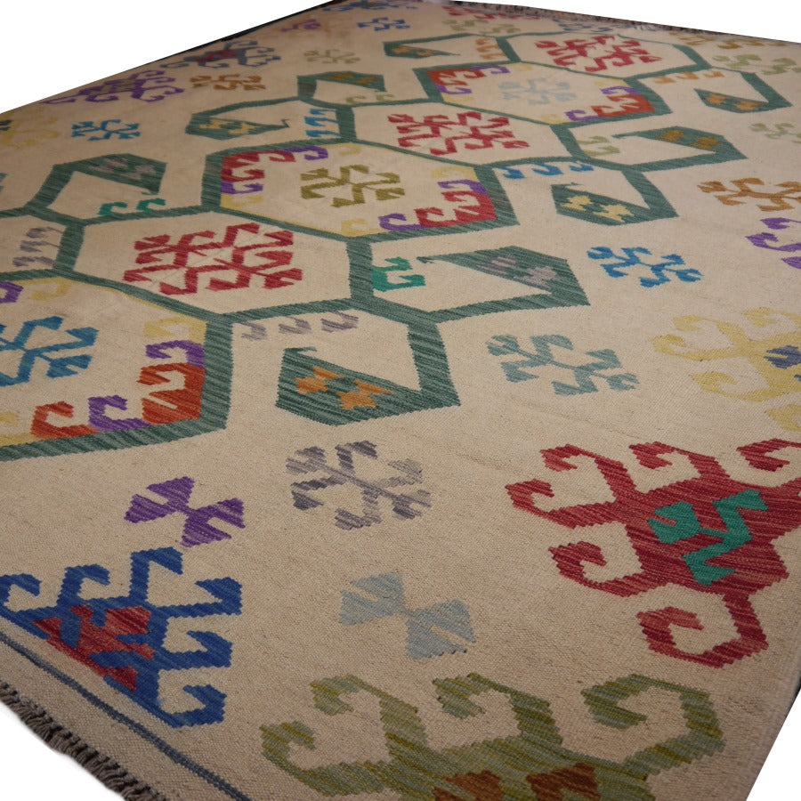 Kilim Rug 8 x 11 ft Arijana hand woven