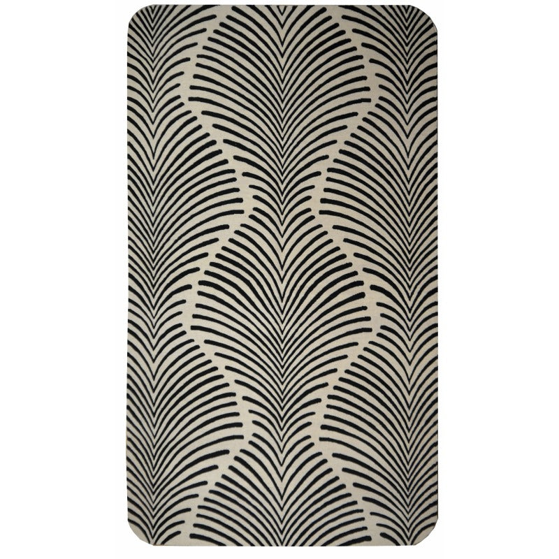 Art Deco Design Zebra Rug hand-knotted wool