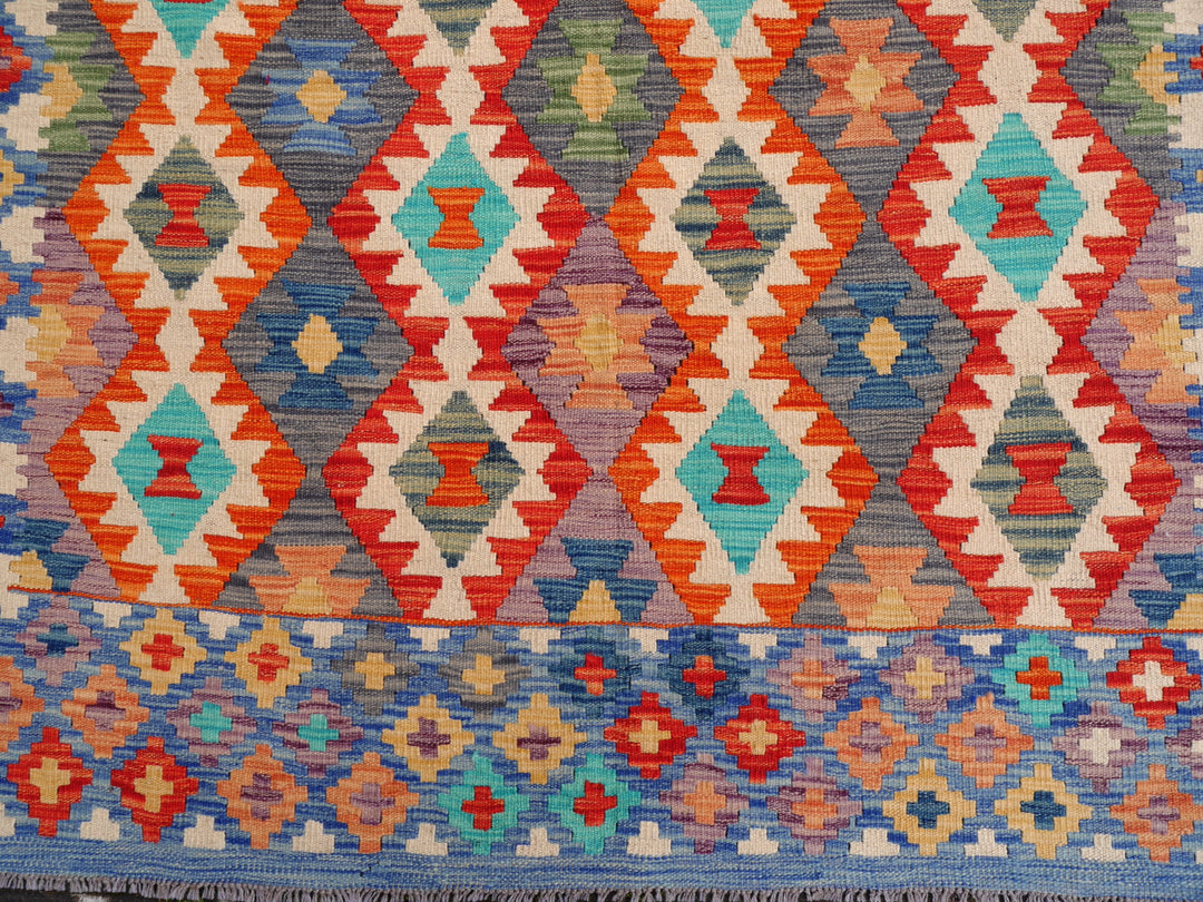 Kilim Rug 7 x 10 ft Arijana Afghan hand-woven flatweave