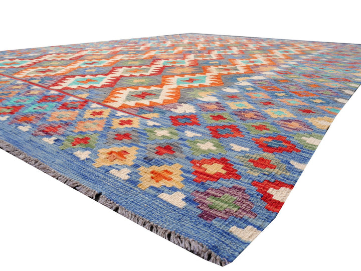 Kilim Rug 7 x 10 ft Arijana Afghan hand-woven flatweave
