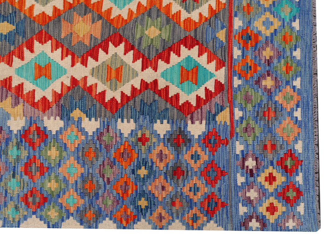 Kilim Rug 7 x 10 ft Arijana Afghan hand-woven flatweave