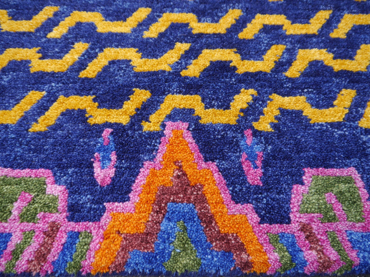 Tibetan Tiger Rug 6 x 3 ft hand knotted 16082
