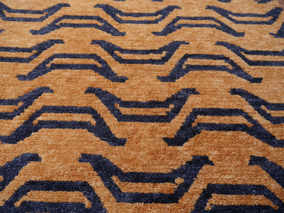 Tibetan Tiger Rug 6 x 3 ft hand-knotted Exclusive Tibetan Tiger rug, hand-knotted from wool.