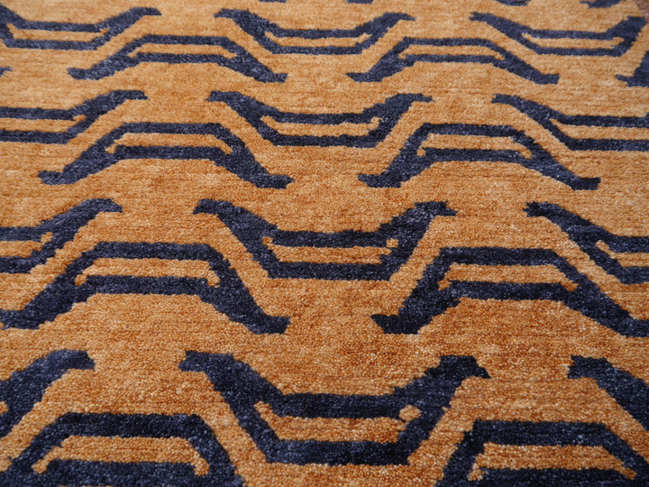 Tibetan Tiger Rug 6 x 3 ft hand-knotted Exclusive Tibetan Tiger rug, hand-knotted from wool.