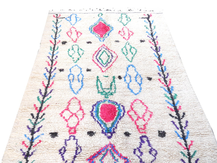 Azilal Berber rug Morocco 7.6 x 4.8 ft Moroccan carpet