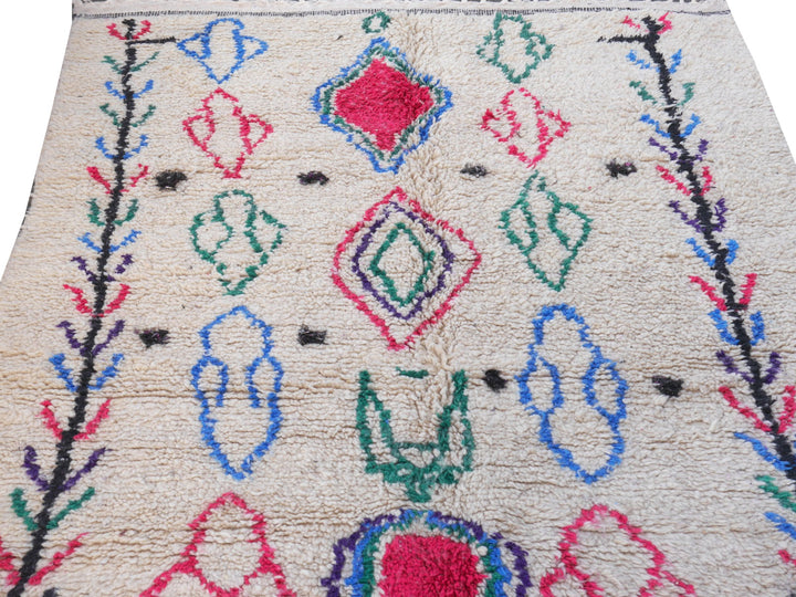 Azilal Berber rug Morocco 7.6 x 4.8 ft Moroccan carpet