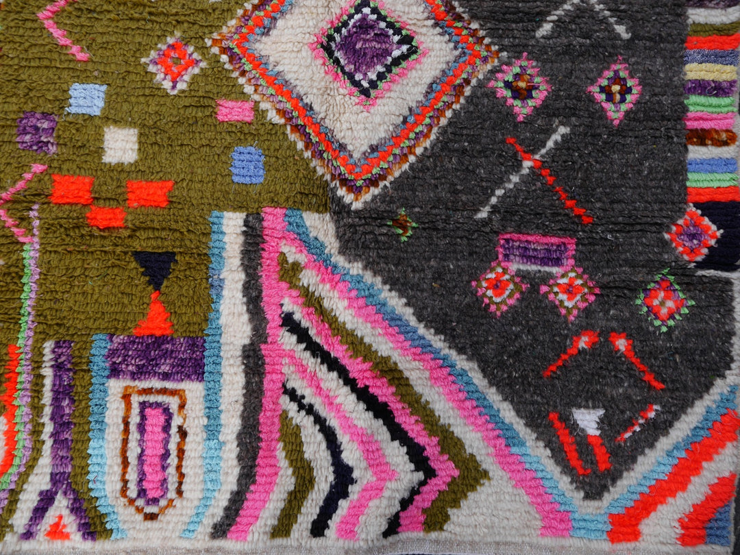 16112 Azilal Berber rug Morocco 7.4 x 4.5 ft Moroccan Rug
