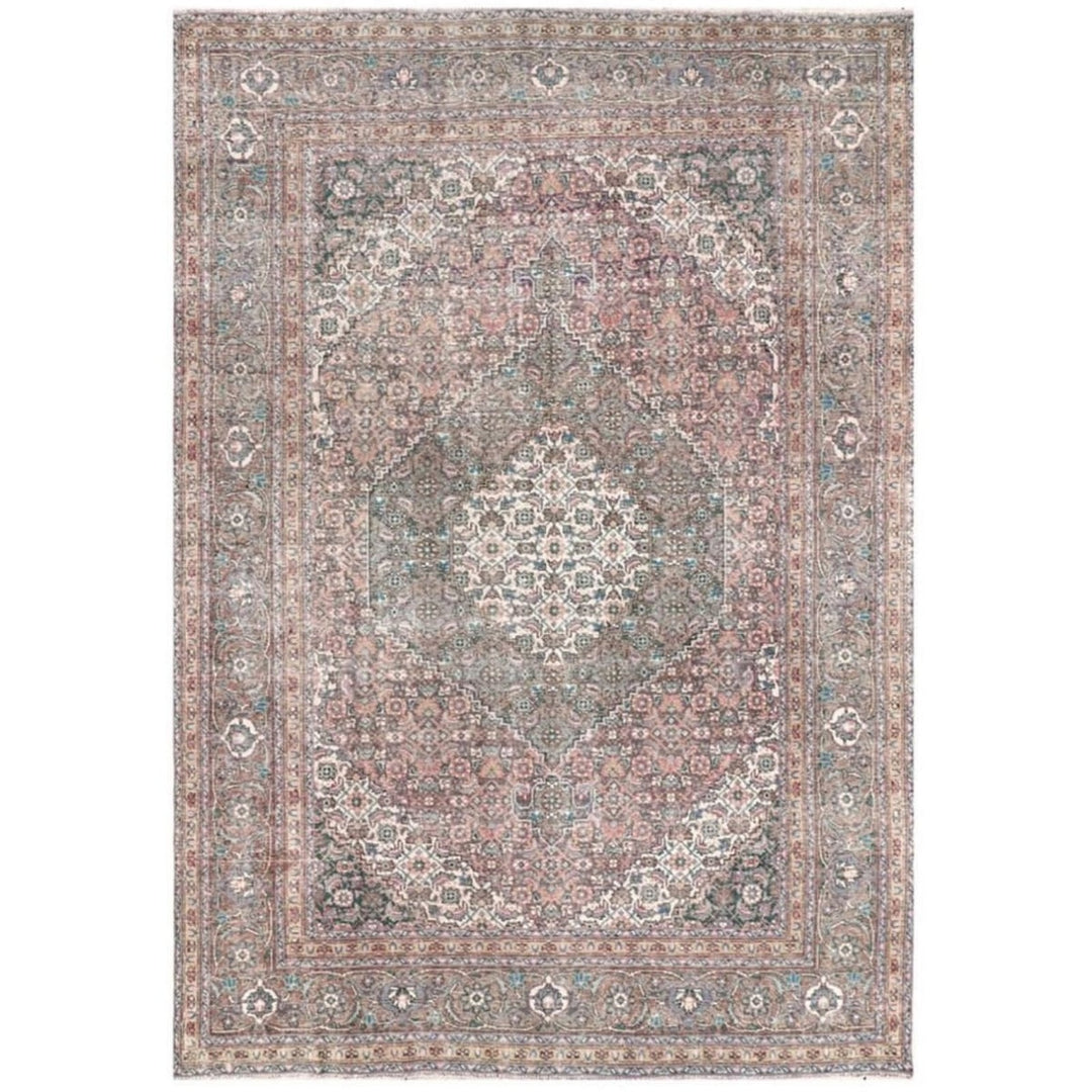 11’5 x 8’2 Classic Vintage Rug Muted Red Beige, Red, Green & Brown