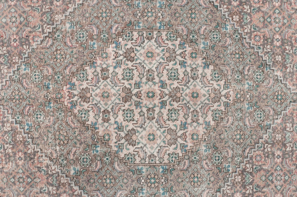 11’5 x 8’2 Classic Vintage Rug Muted Red Beige, Red, Green & Brown
