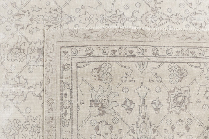 Tabriz Vintage Rug Muted Beige