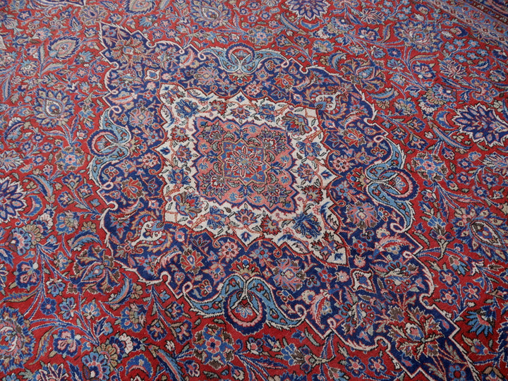 Kashan antique oversize rug 18 x 11 ft