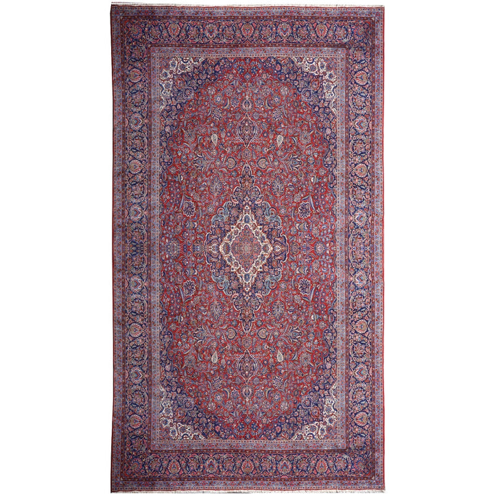 Kashan antique oversize rug 18 x 11 ft