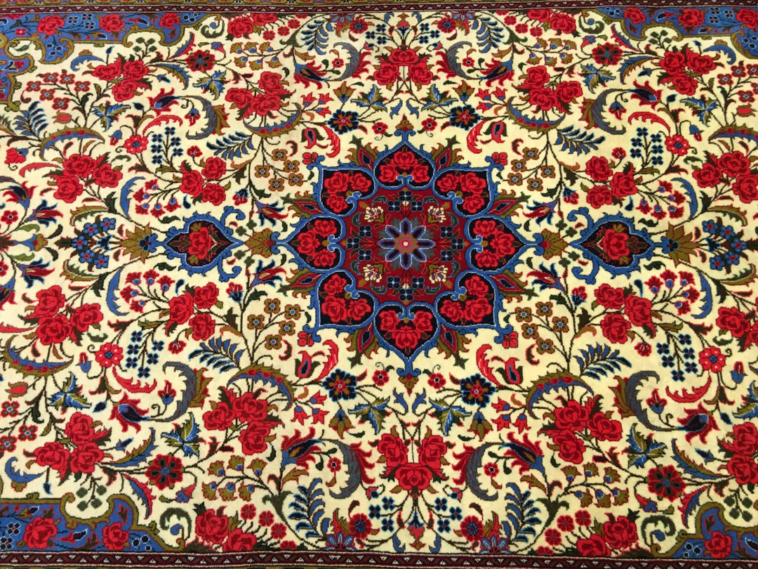 Bidjar Teppich Rosenbidjar Sherkat handgeknüpft Wolle 257 x 154 cm 08431