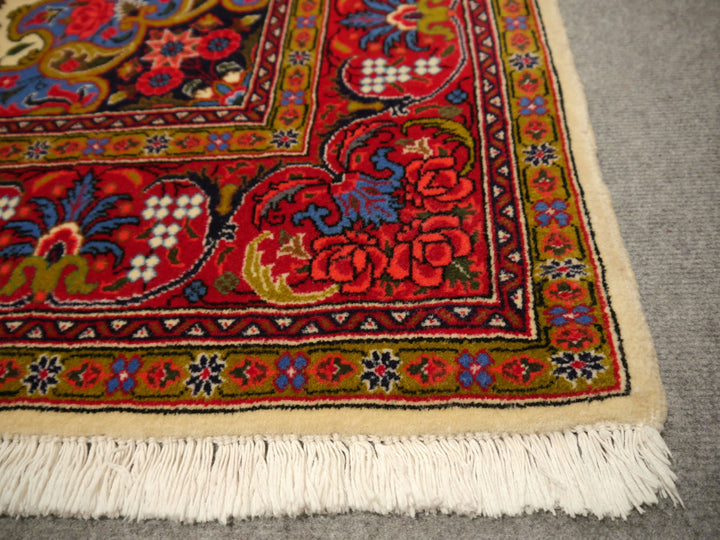 Bidjar Teppich Rosenbidjar Sherkat handgeknüpft Wolle 257 x 154 cm 08431