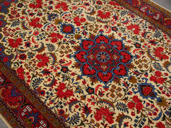 Bidjar Teppich Rosenbidjar Sherkat handgeknüpft Wolle 257 x 154 cm 08431