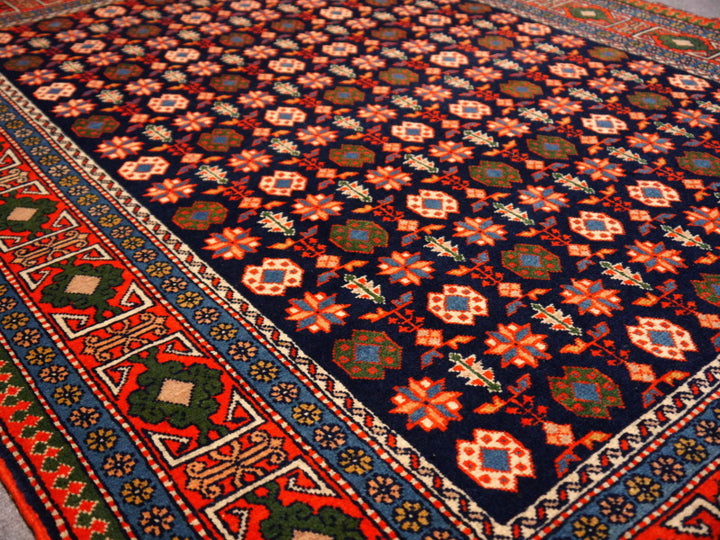 Shirvan Chichi rug pile and weave detail – 09759