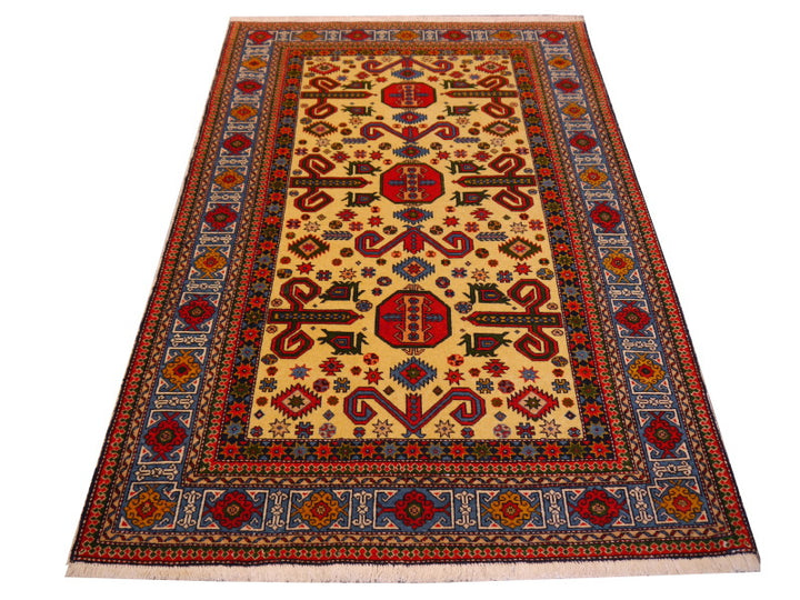 Perpedil rug yellow field detail – 09822