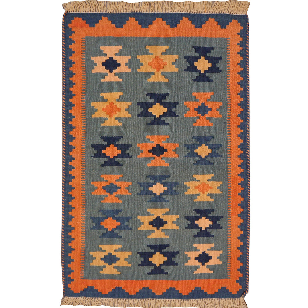 Kilim rug Qashqai 2.8 x 1.8 ft / 85 x 56 cm 11792