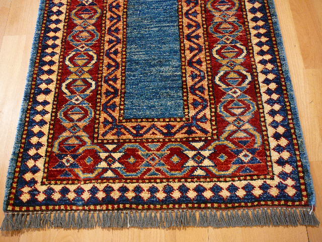Kazak Talsih Rug from Afghanistan 2x6 ft hand-knotted 11892