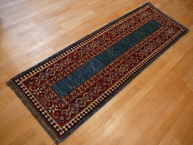 Kazak Talsih Rug from Afghanistan 2x6 ft hand-knotted 11892