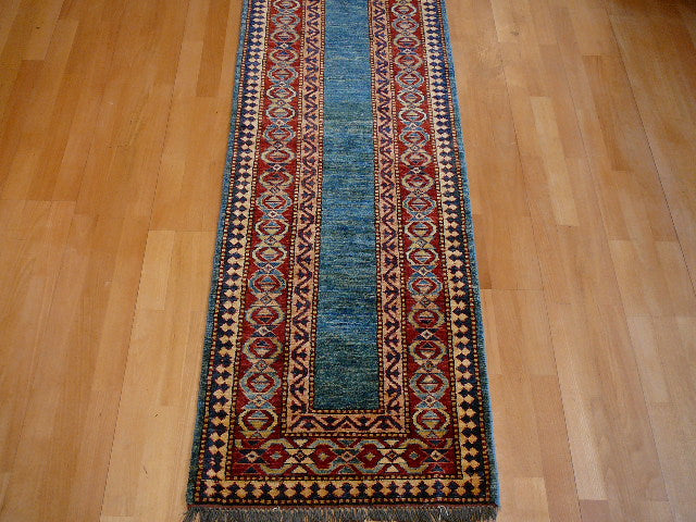 Kazak Talsih Rug from Afghanistan 2x6 ft hand-knotted 11892