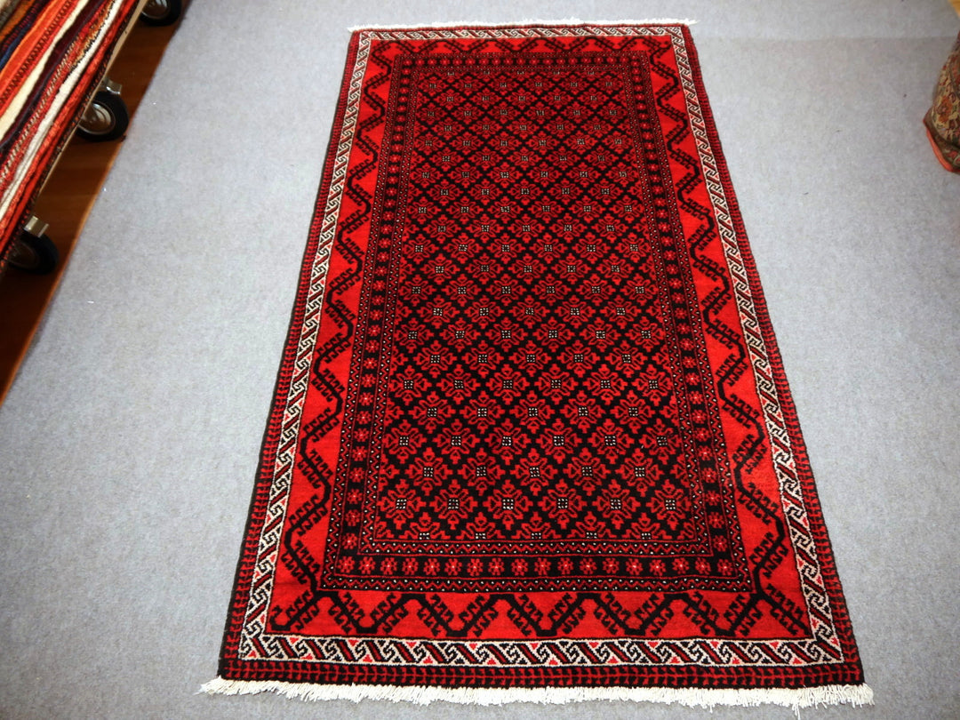12671 Baluchi rug hand-knotted in Afghanistan, Belutsch Teppich handgeknüpft,Tapis Balouch