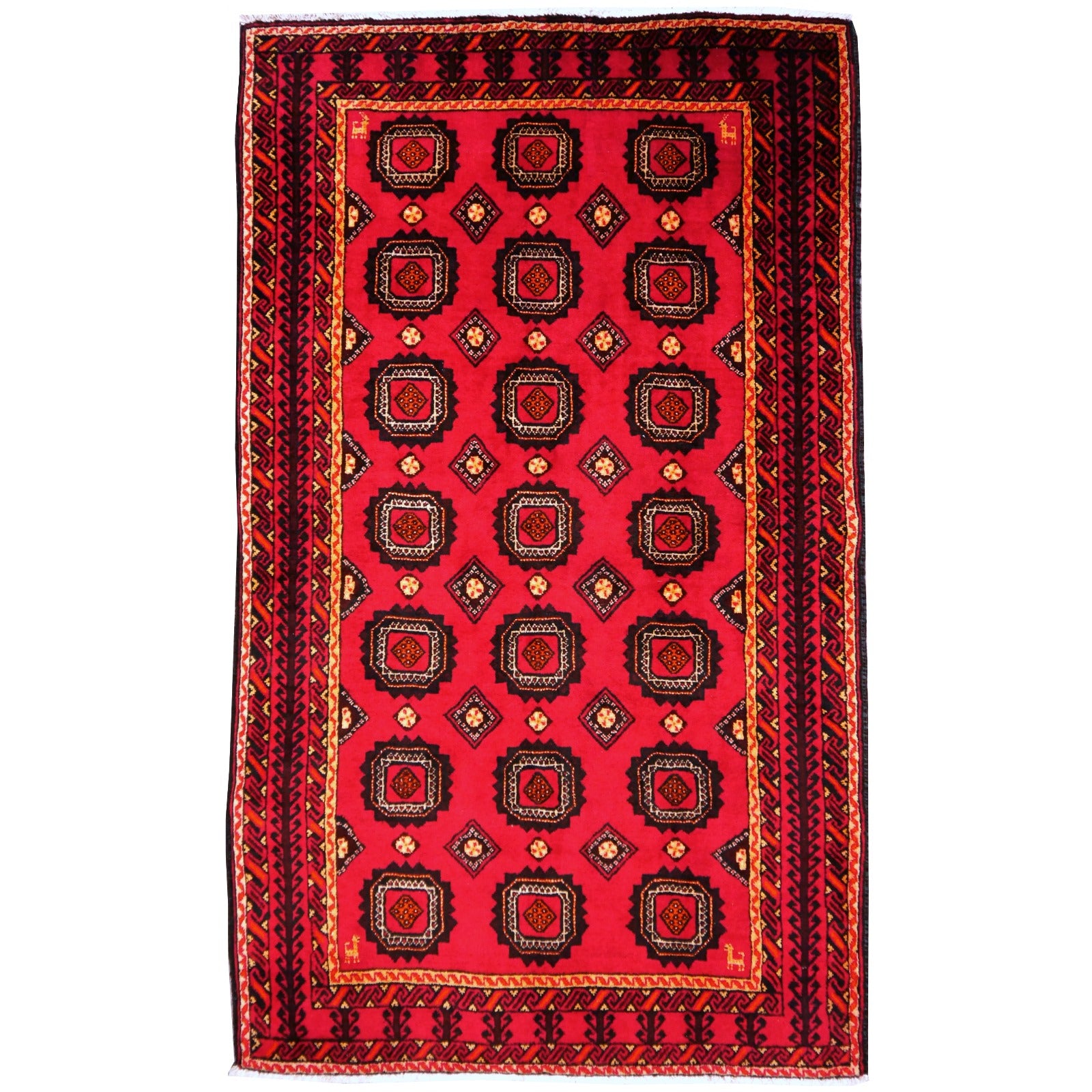 Baluchi Balouchi rug Afghanistan 6.2 x 4.0 ft 12673 – The Rug Merchant