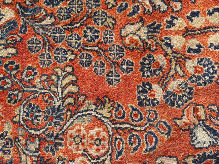 Sarouk antique rug 12 x 6 ft / 365 x 186 cm 13710 Persian Rug US Re-import Tapis persan Teppich